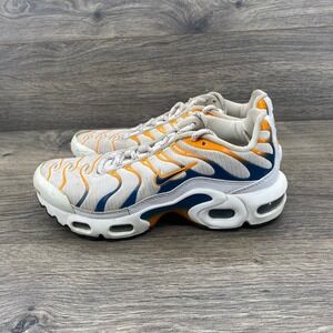 Nike‎ Air Max Plus TN White Orange Kids Youth Shoes Size 4.5 Y DV7083-100